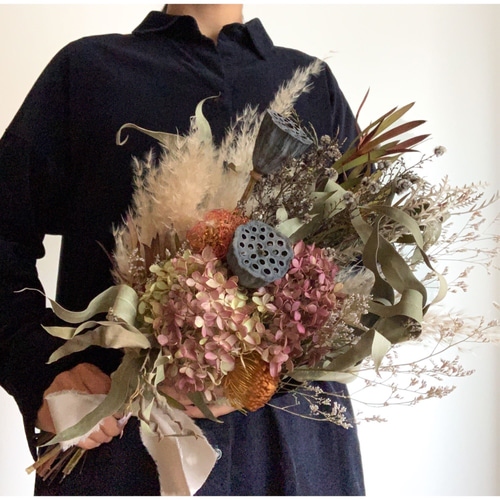 2.秋色水無月スワッグ