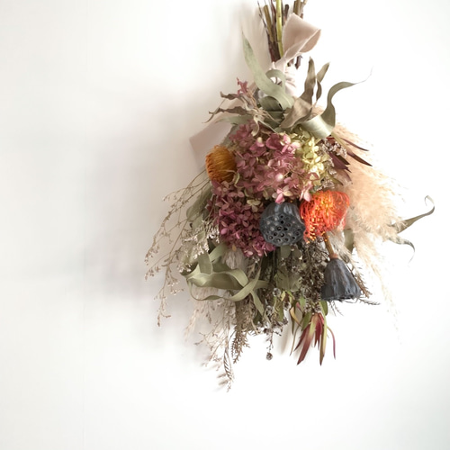 5.秋色水無月スワッグ