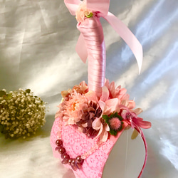 ピンクのミニコロコロクリーナー〜お花畑のドレスのようなお掃除グッズ〜 3枚目の画像