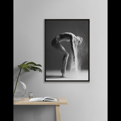 【0034】北欧アートポスター　Ballerina wall art　モノトーン　海外インテリア 5枚目の画像