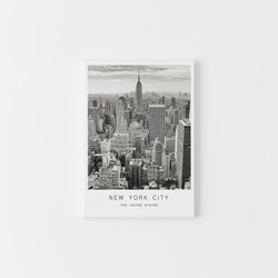 【0061】アートポスター　New York City　モノトーン　海外インテリア　北欧インテリア 6枚目の画像