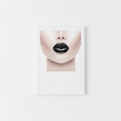 【0252】アートポスター　 Black Lip Print, シンプル　ファッション　北欧　海外インテリア 7枚目の画像