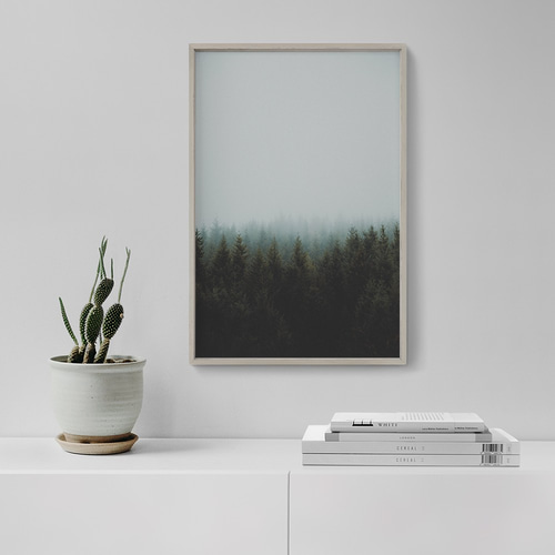 Primate Forest - 森アートポスター A1 Japanese Bamboo Forest Art Print: Green Forest Path, Serene