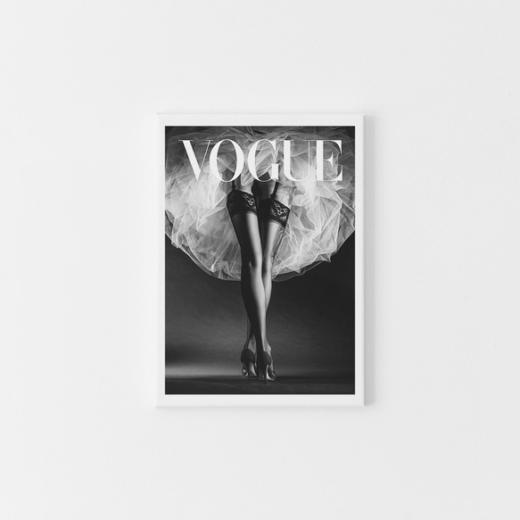 【0301】アートポスター　Fashion Magazine Black and White Art Print 2枚目の画像