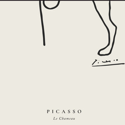 【0086】アートポスター Pablo Picasso, "Le Chameau" ピカソ　ラクダ　北欧　ナチュラル 2枚目の画像