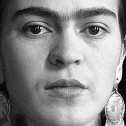 【0310】アートポスター　Frida Kahlo Black And White Poster　モノトーン　海外 北欧 8枚目の画像