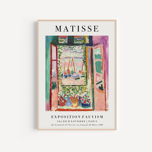 0604】アートポスター Henri Matisse Exhibition Poster マティス 北欧
