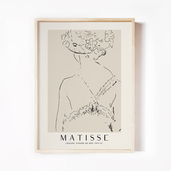【0605】アートポスター　Henri Matisse Portrait Drawing Art マティス　北欧 1枚目の画像