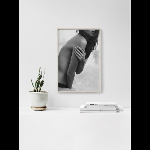 【0291】アートポスター　Sensual Woman Black And White Photography　北欧 7枚目の画像
