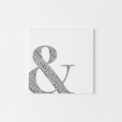 【0186】アートポスター　Ampersand Sign, Typography Art Print　北欧　モノトーン　 4枚目の画像