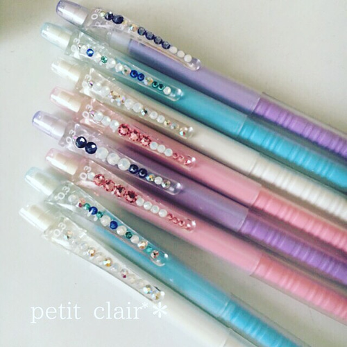 キラキラスワロフスキー＊シャープペンシル ペン・筆記用具 petitclair
