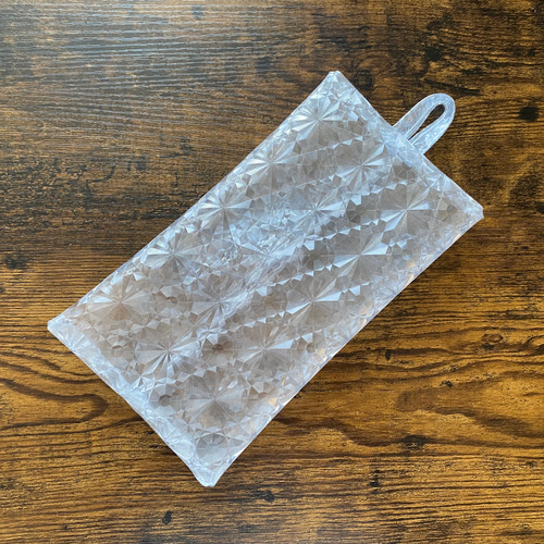 ティッシュカバー箱なしタイプ専用〈小さめサイズ〉【クリスタル】PVC