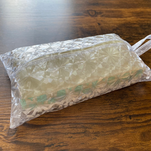 ティッシュカバー箱なしタイプ専用〈小さめサイズ〉【クリスタル】PVC
