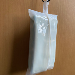 ティッシュカバー箱なしタイプ専用〈小さめサイズ〉【クリアホワイト】PVC クリアビニール 防水　ペーパータオルケース 10枚目の画像