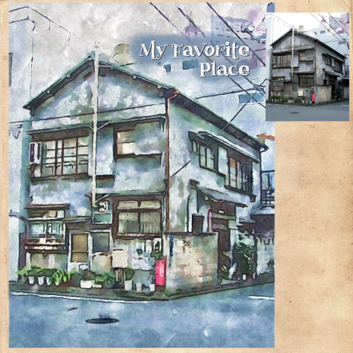 三浦市北条湾( 水彩画 額装済み) 大反響! A4サイズ額入り「思い出の場所」アート・送料185円