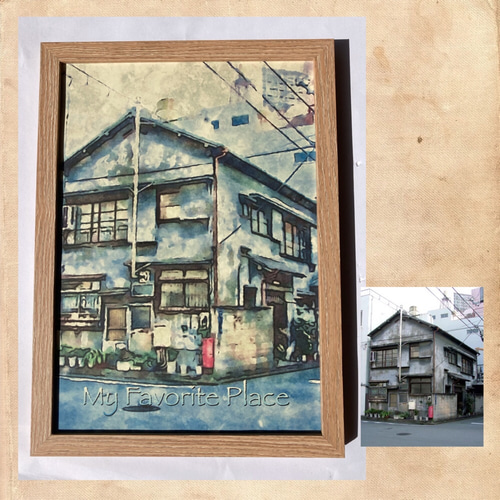 三浦市北条湾( 水彩画 額装済み) 三浦市北条湾( 水彩画 額装済み) 絵画