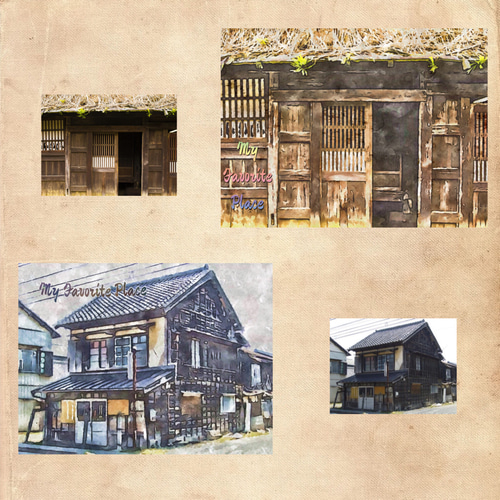T. TAKESUE 水彩画 建物 約A4サイズ A4サイズ「 京都 先斗町」 京の水彩画工房 | iichi 日々の暮らし