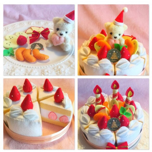 フェルト ままごと クリスマスケーキ おもちゃ・人形 SARA 通販