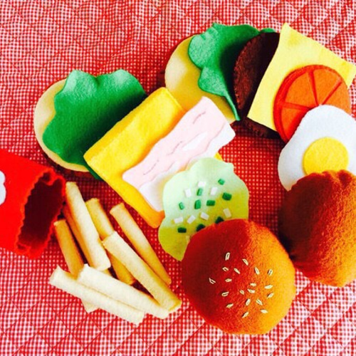 T様オーダー品 フェルト ままごと ハンバーガーセット おもちゃ・人形 