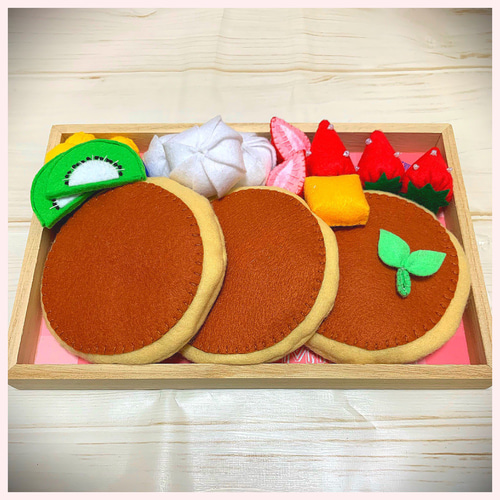 フェルト ままごと パンケーキセット おもちゃ・人形 SARA 通販