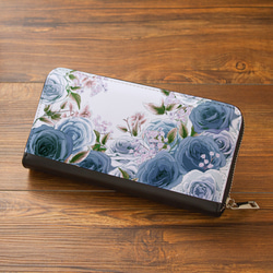 長財布】ローズガーデンブルー【花柄】財布 長財布 Hanayuki 通販