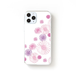 [智慧型手機保護殼] 非洲菊櫻桃粉紅 [透明保護殼] 相容於 iPhone/Android 幾乎所有型號 15 14 第1張的照片