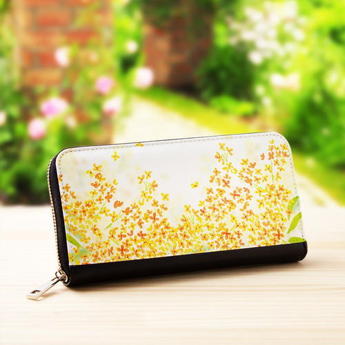 シビラ》新品 金運アップ ポケット多数 豪華花柄刺繍 レザー