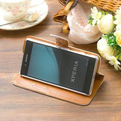 [附相機孔] 適用於 iPhone/Android 的 Gerbera Olive [翻蓋式智慧型手機外殼] Xperia Ga 第6張的照片