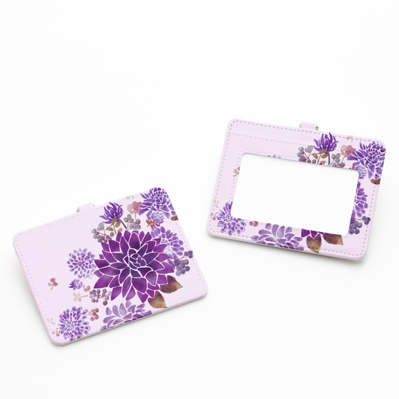 大麗花淡紫羅蘭色通行證盒[Hanayuki原始插圖] 第1張的照片