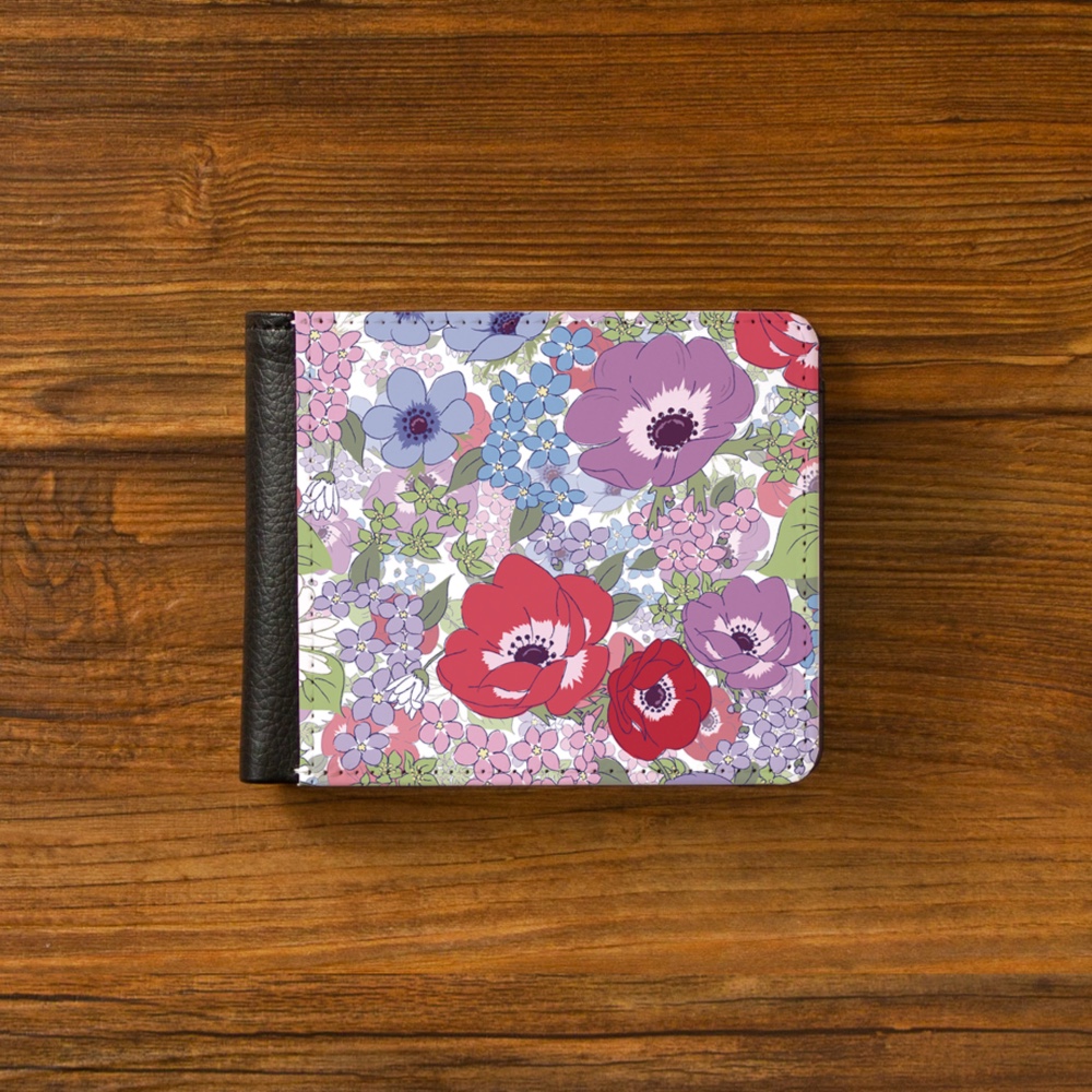 【二つ折り財布】アネモネオリジナル【花柄】財布