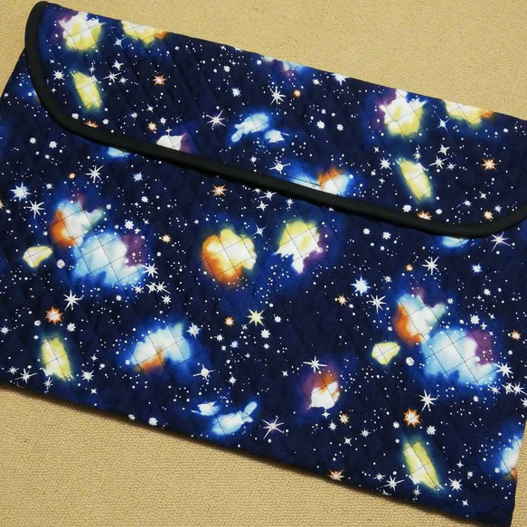 防災頭巾カバー　椅子の　背もたれ　用　宇宙 4枚目の画像