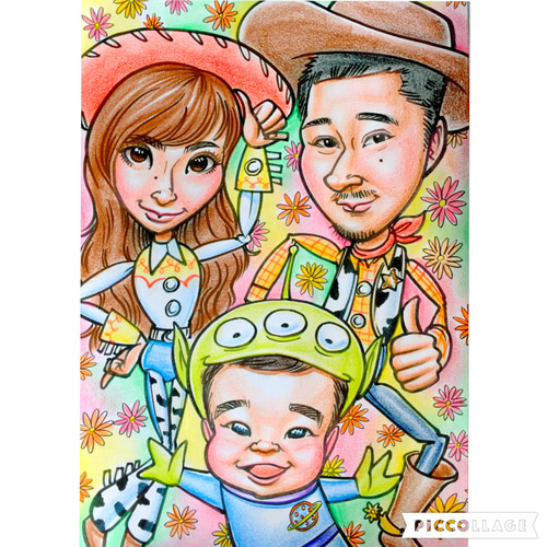 ✨似顔絵ご注文承ります✨スタンダードver イラスト 似顔絵ショップ 