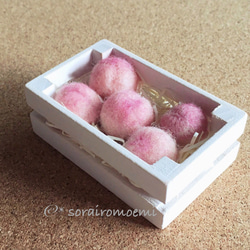再販♡桃気球♡♡羊毛フェルト 2cdfcd881e293687f08e19bb55aff6