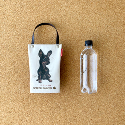 【迷你杜賓犬】塑膠瓶架、散步袋、保冷袋可包裝也可作為禮物使用♪ 第3張的照片