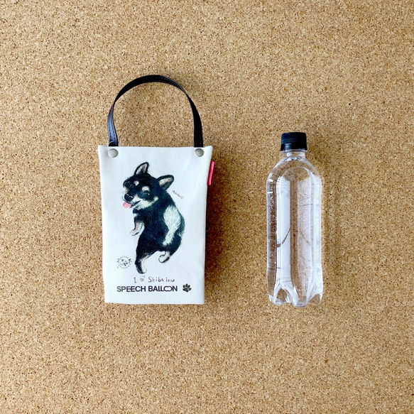 [柴犬/黑芝] 塑膠瓶架、散步袋、冷藏袋可包裝也可當禮物♪ 第3張的照片