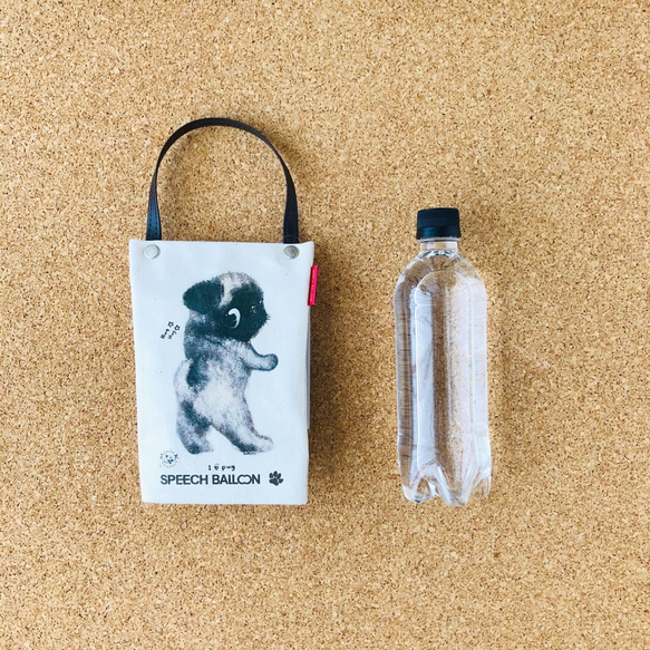 [哈巴狗] 塑膠瓶架 散步包 [冷藏袋]  可包裝  非常適合作為禮物♪ 第3張的照片