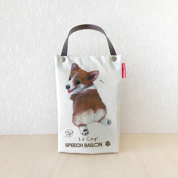 【柯基犬】塑膠瓶架（塑膠瓶袋） 散步袋【保冷袋】  可以包裝 也可以當禮物使用♪ 第2張的照片