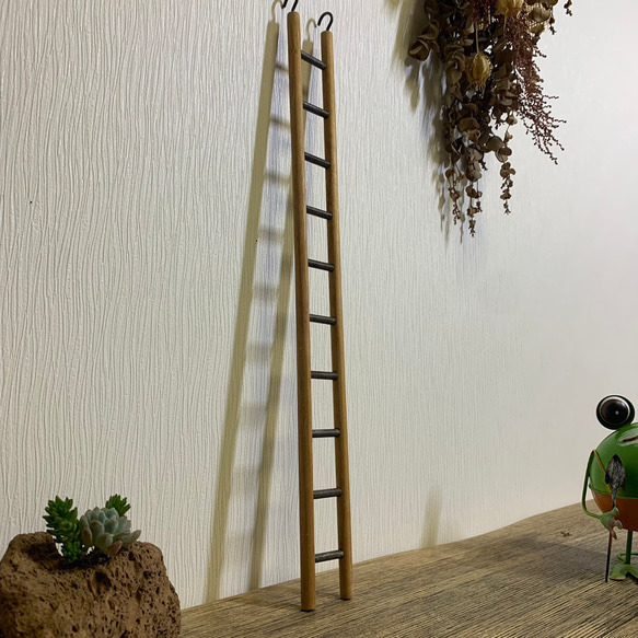 ☆再販×3☆ 【ウォールシェルフ用 はしご インテリア ミディアム