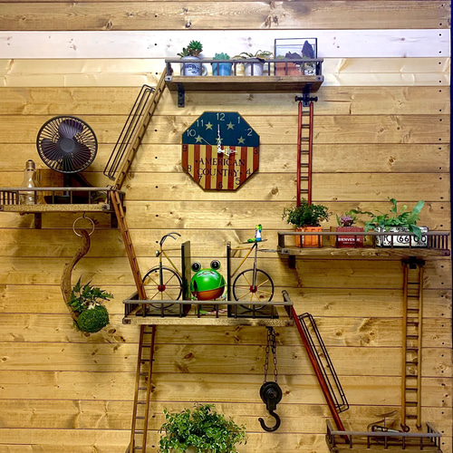 ☆再販×14☆おしゃれな飾り棚♪選べる2カラー♪ウォールシェルフ