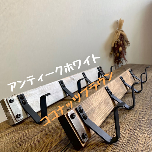 賃貸OK]☆再販×12☆【◎選べる2カラー◎ アイアン 4連フック ウォール