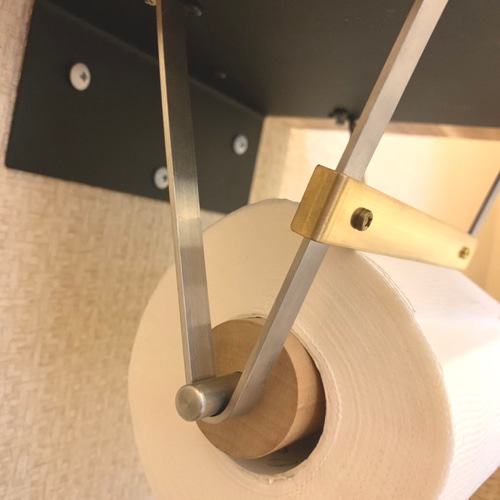 ☆再販×9☆ トイレも可愛く♪トイレットペーパーホルダー♪真鍮