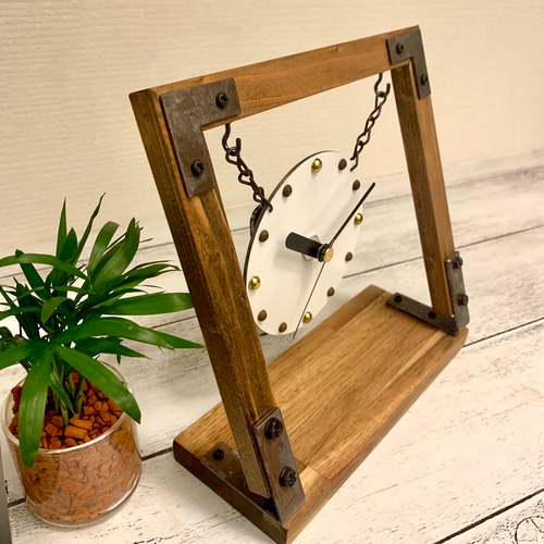 ☆再販×5☆♪写真立てのような置き時計♪文字盤選べる4カラー