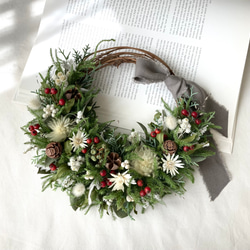 瑠璃玉アザミとアナベルのハーフリース リース hibi 通販 14368312