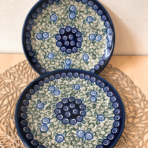 ボレスワヴィエツ ポーリッシュポタリー ポーランド食器 2枚 プレート