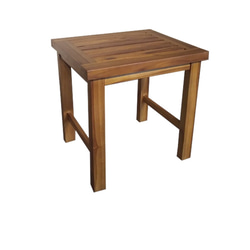 【吉迪市柚木家具】簡約柚木方形板凳 椅凳 洗澡椅 椅子  HY031A 第1張的照片