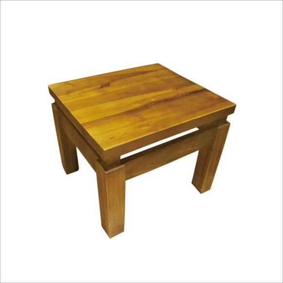 【吉迪市柚木家具】全柚木簡約造型小方板凳 椅凳 椅子 KLH-02A 第1張的照片