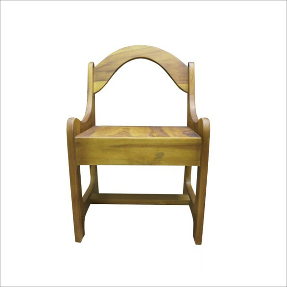 【吉迪市柚木家具】柚木圓背造型矮凳 椅凳 小孩椅 孩童椅 椅子 RPCH005 第1張的照片