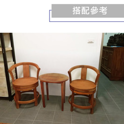 【吉迪市柚木家具】柚木圓桌 RPNA015 邊几 桌子 和式桌 置物架 野餐桌 第2張的照片