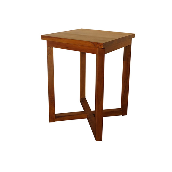 【吉迪市柚木家具】柚木簡約方桌 RPNA017 簡約 北歐 歐美 桌子 花台 茶几 邊桌 第1張的照片