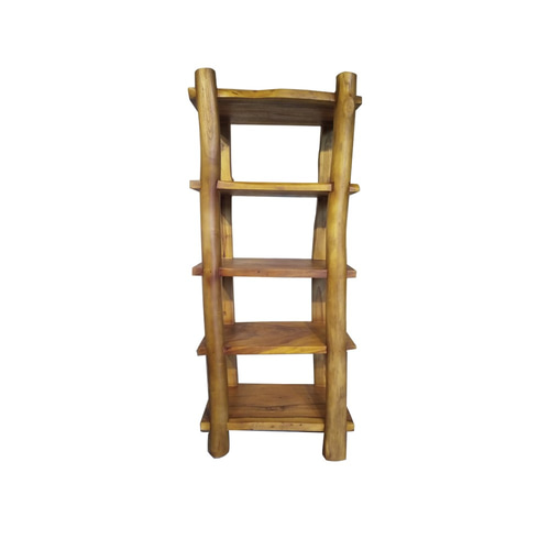 ジディシティチーク家具】丸太4層オープンシェルフSNJSC003Aシェルフ